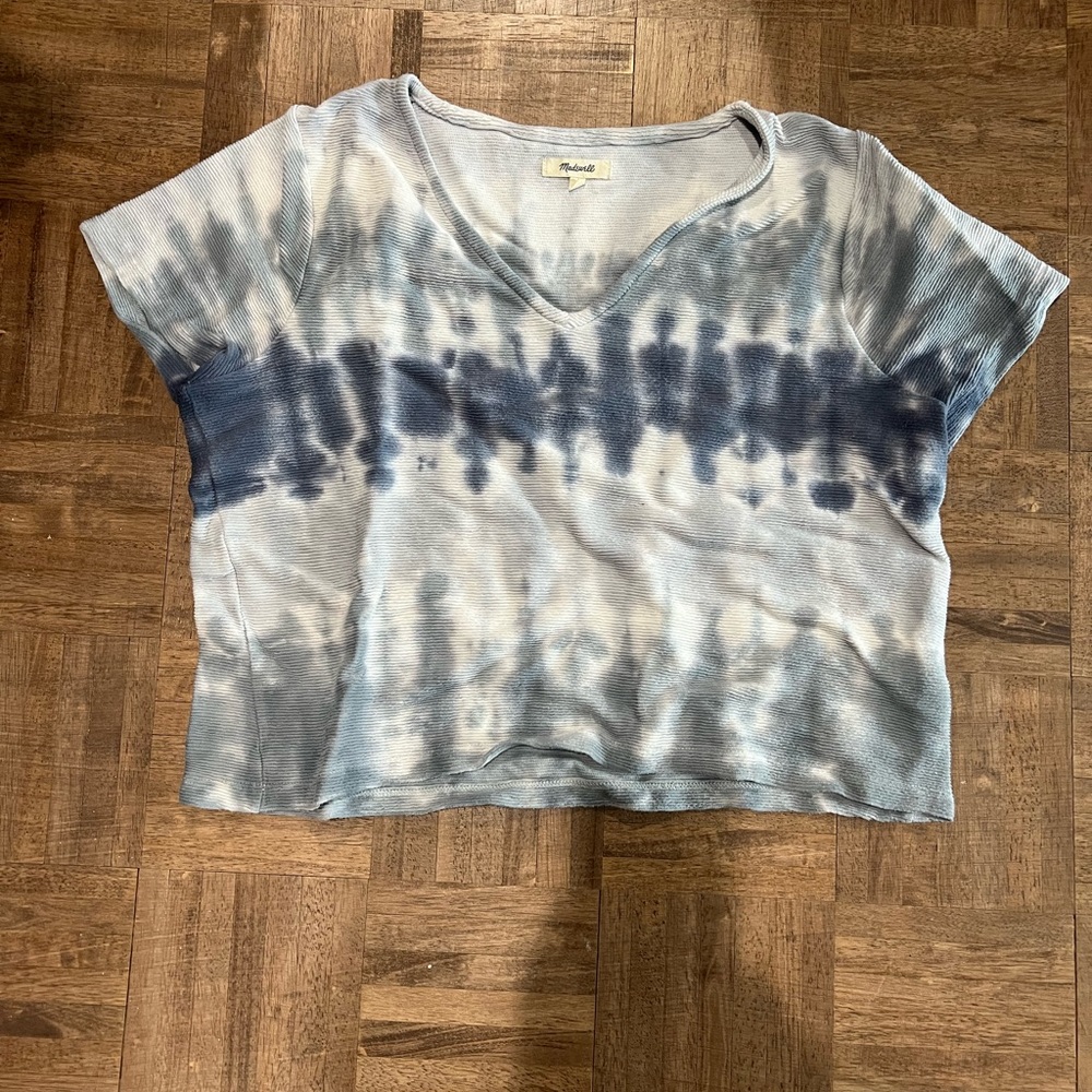 Madewell Crop Tie Dye Tshirt